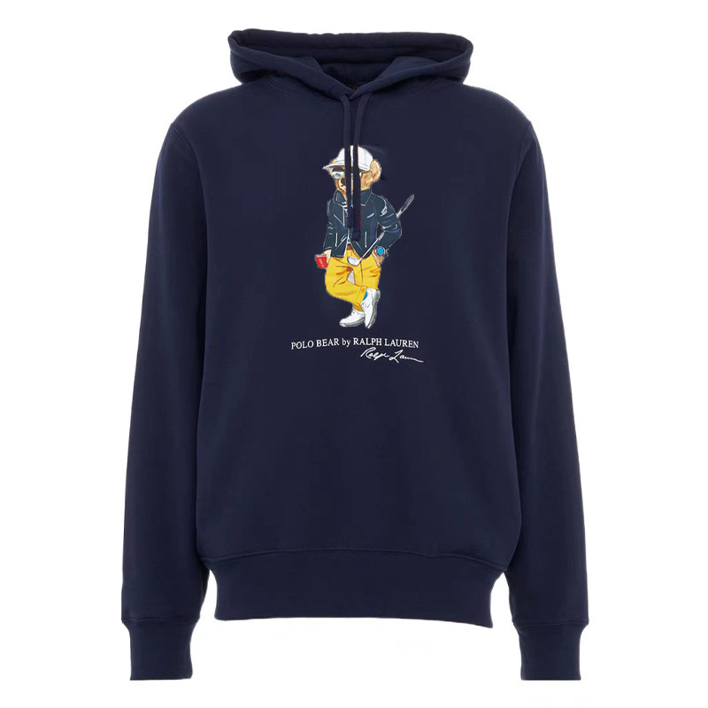 24 year Polo Bear hooded Ralph Lauren bear pullover hooded fleece sweatshirt