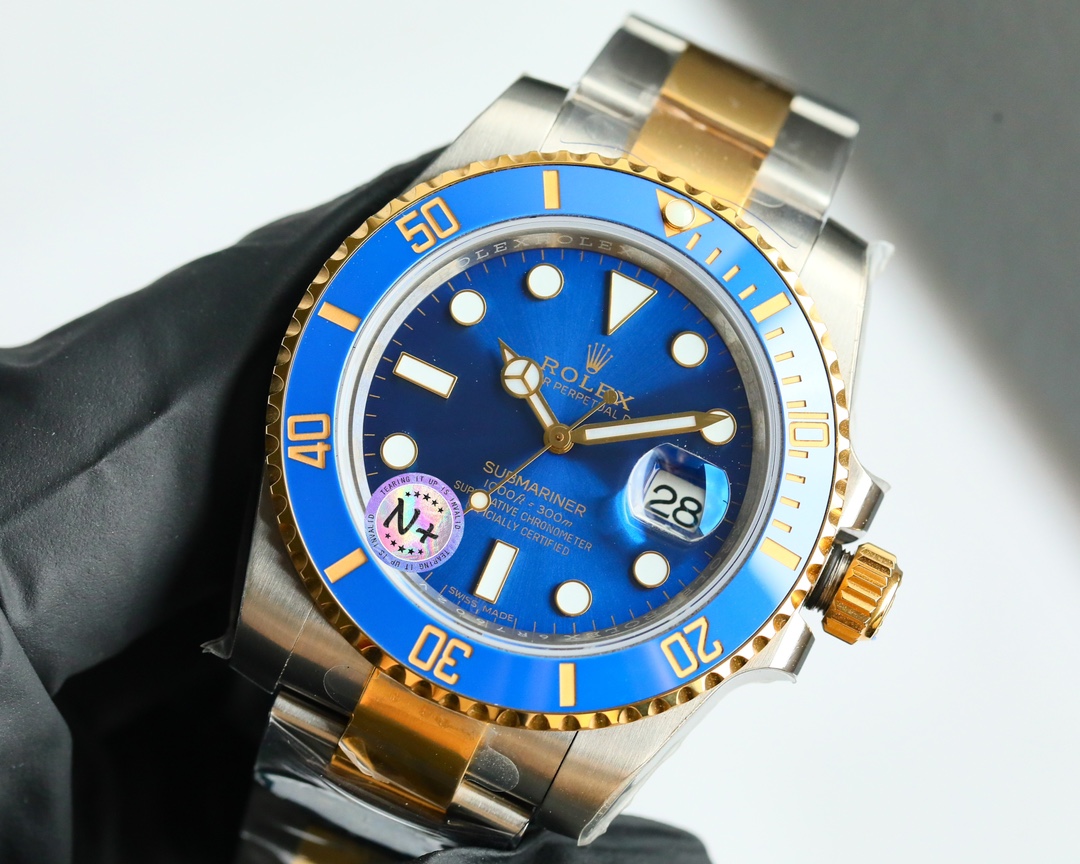 Replica Rolex Submariner Date 40 Dial Yellow Gold Watch