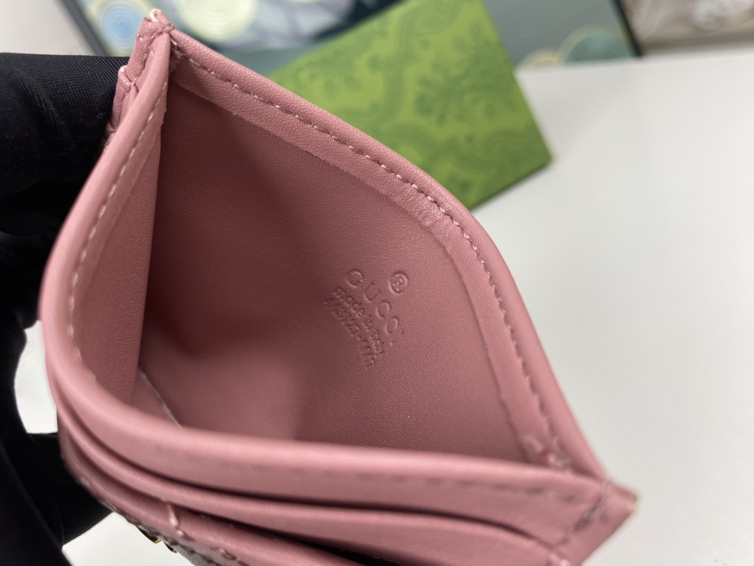 Replica Gucci GG Marmont Women Real Leather Card Bag