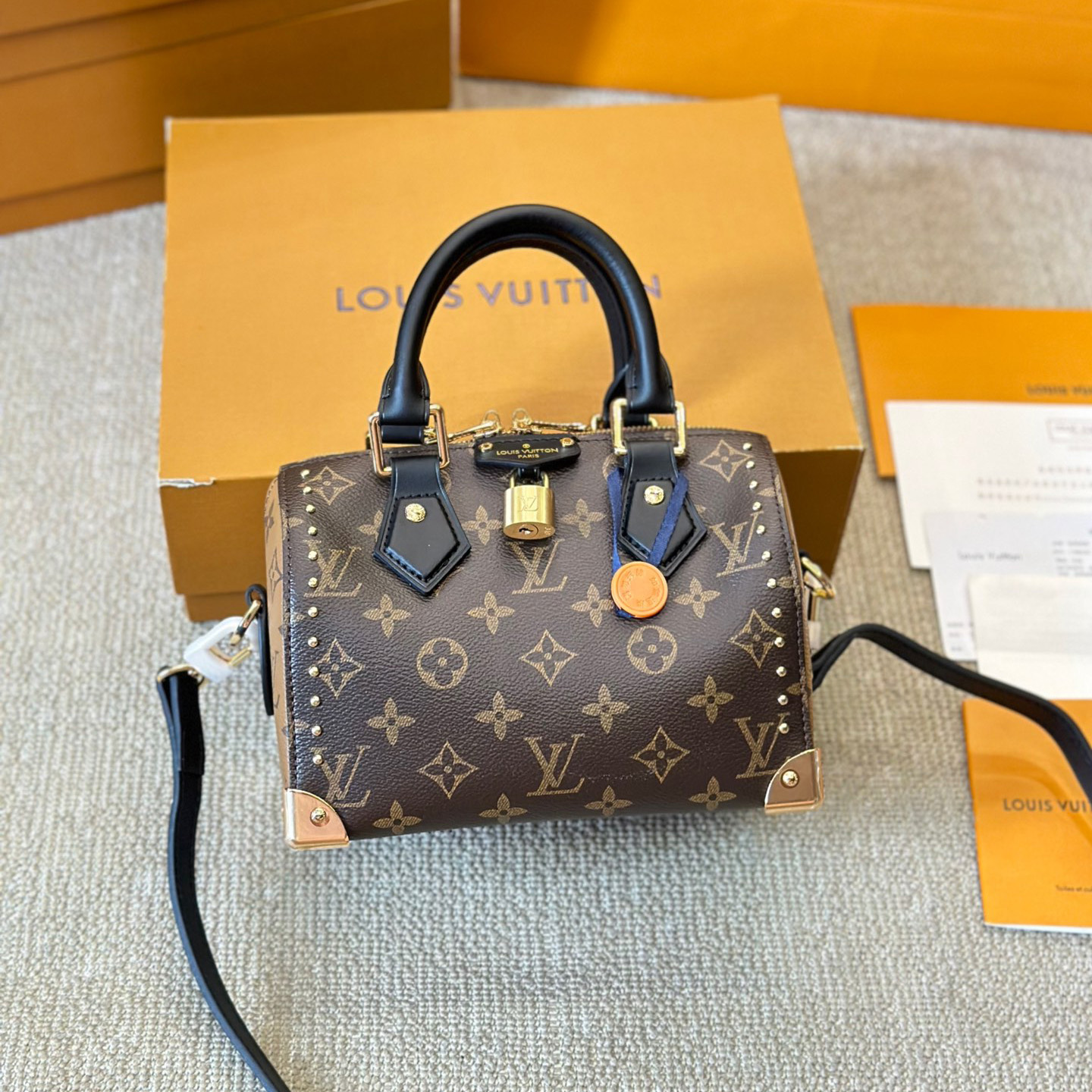 LV speedy crossbody shoulder bag