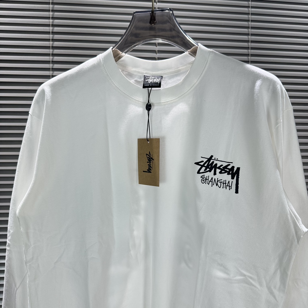 Stussy FW24 Loose round neck long sleeved T-shirt unisex