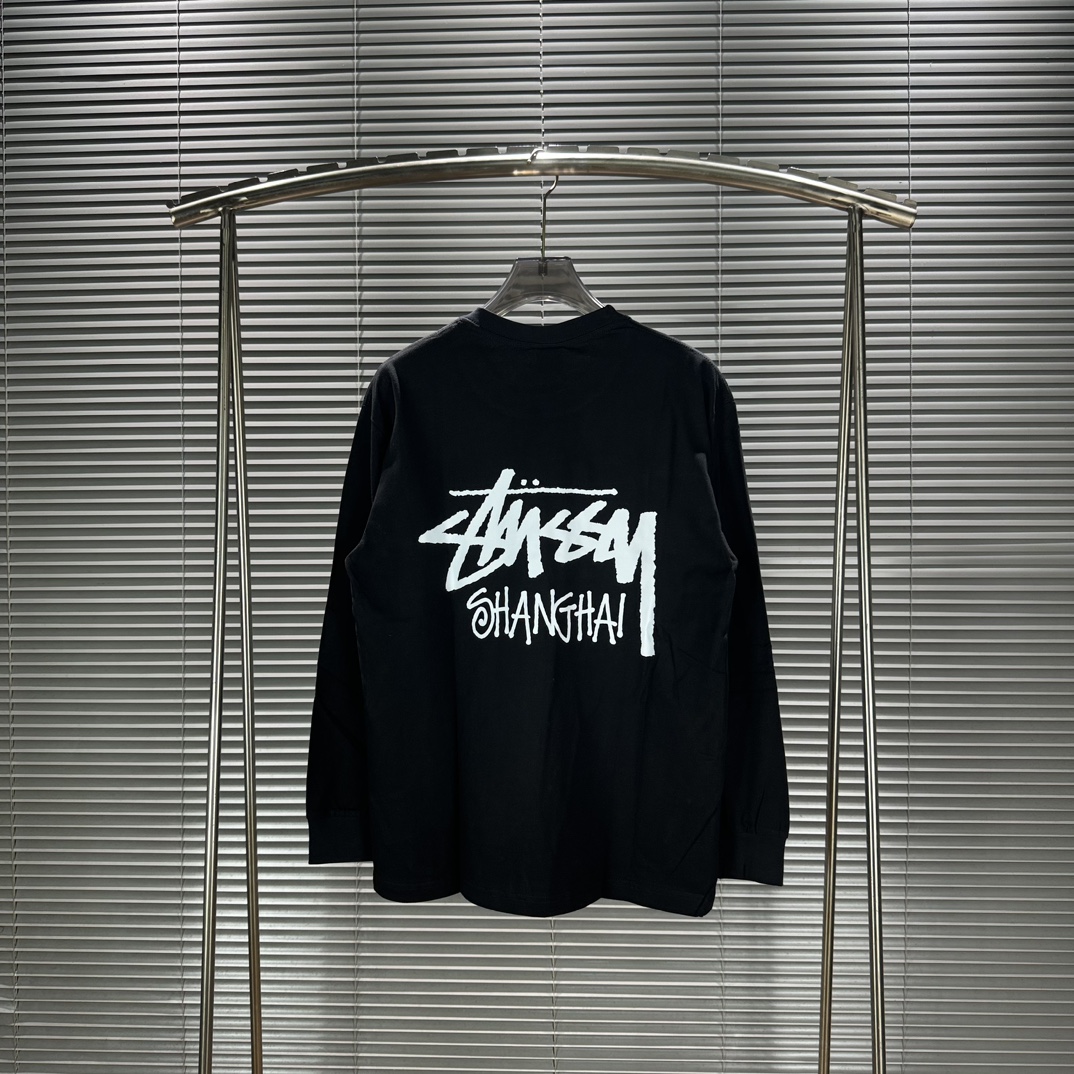 Stussy FW24 Loose round neck long sleeved T-shirt unisex