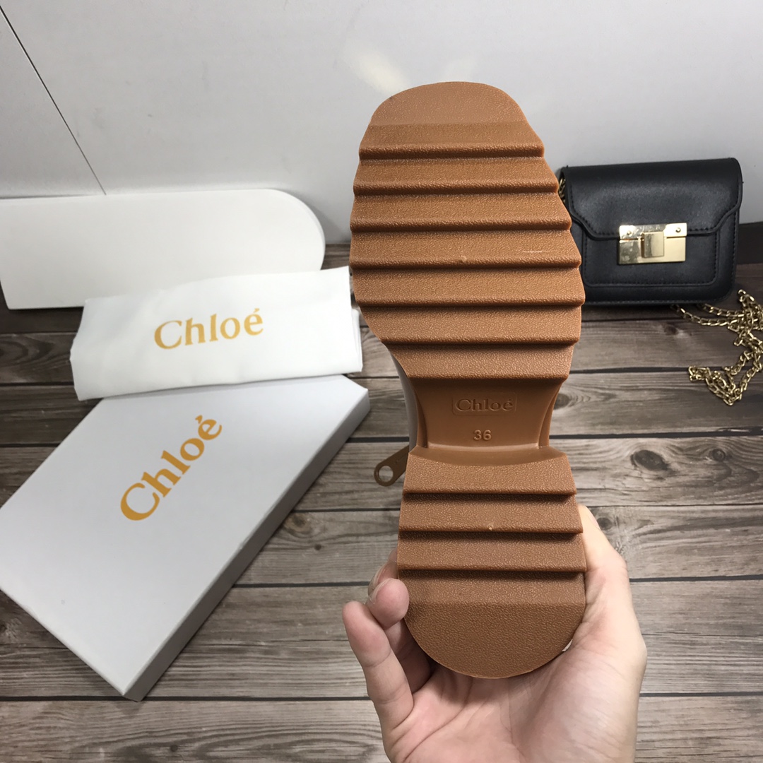 Chloe Lamb wool short boots