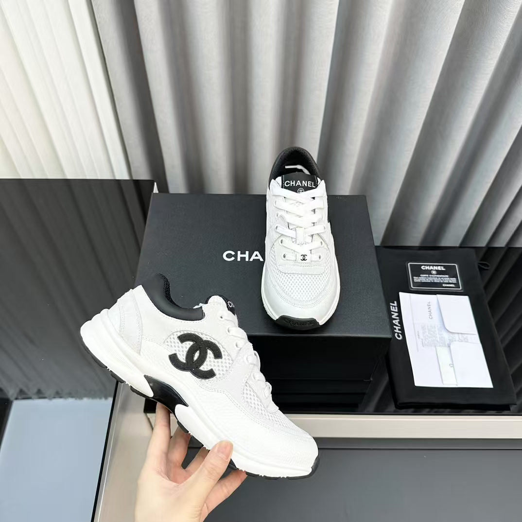 Chanel * SS woolen splicing casual sports shoes