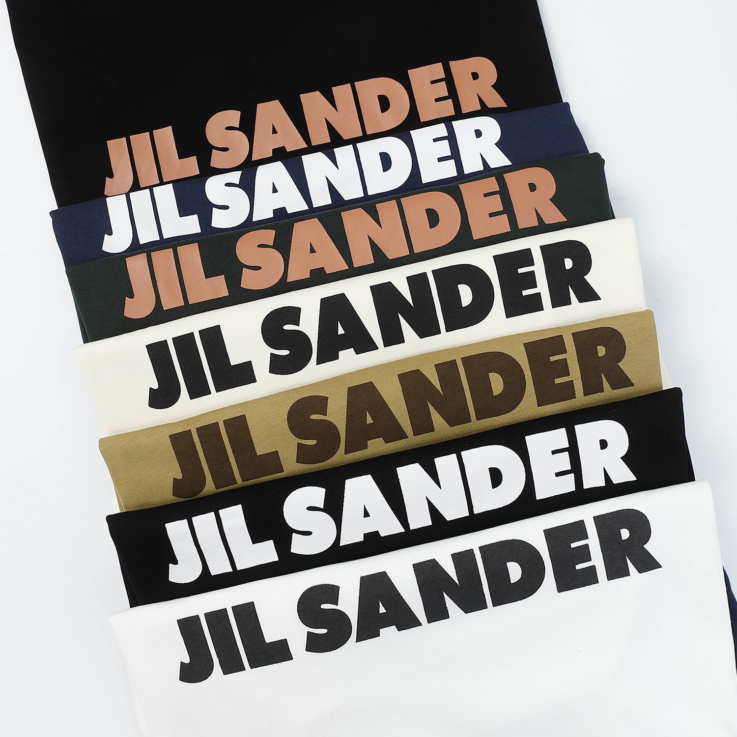 JILSANDER Spring/summer new monogrammed T-shirt for men and women