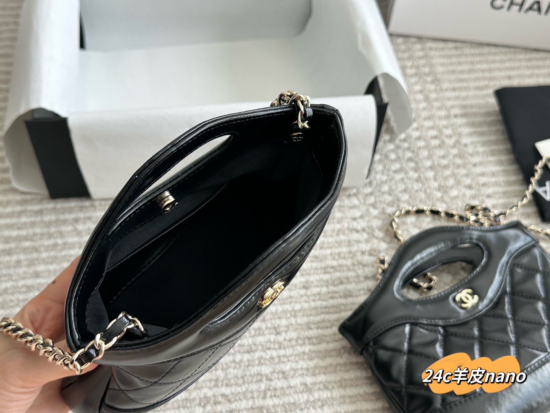 Chanel 31bag nano sheepskin handbag