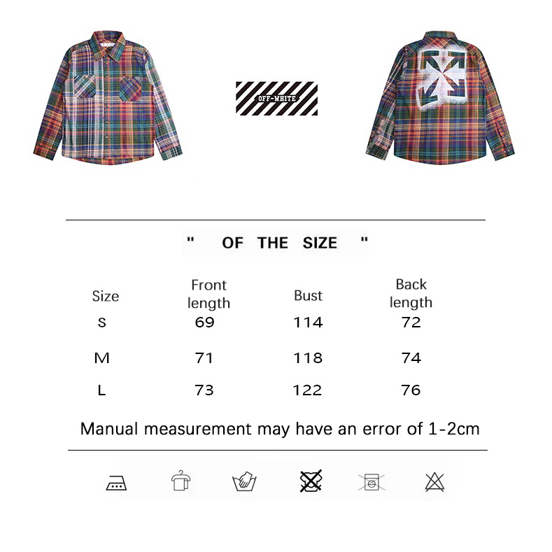 OFF WHITE Rainbow graffiti arrow shirt