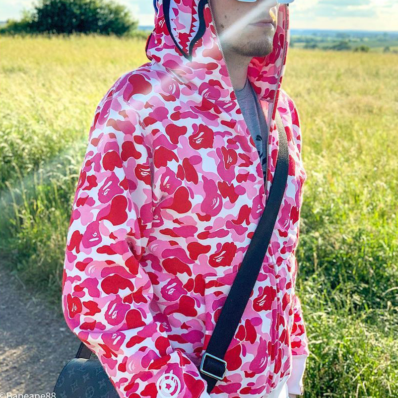 Bape shark camouflage jacket sweatshirt