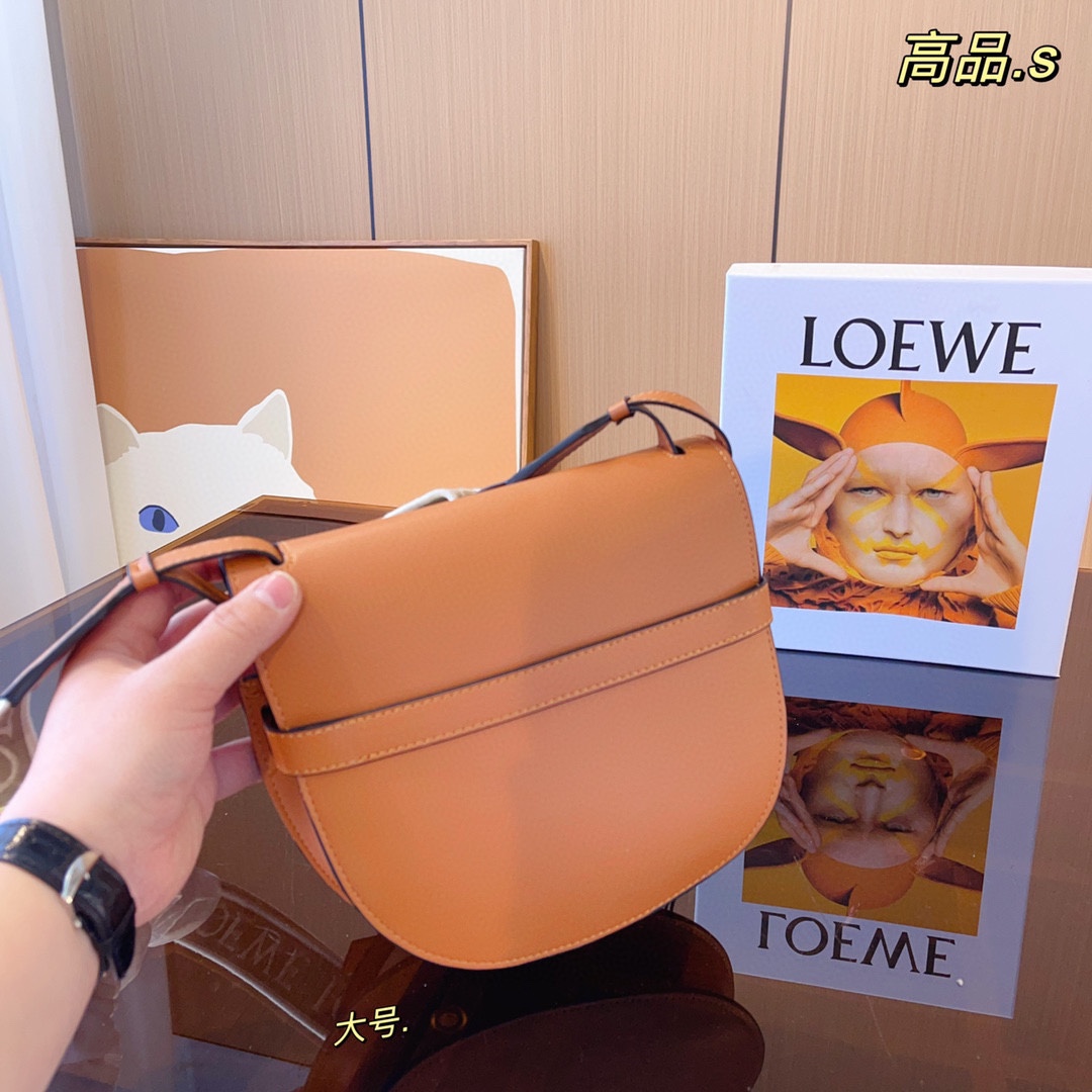 Replica Loewe Gate Small Canvas Jacquard-Trimmed Leather Shoulder Bag