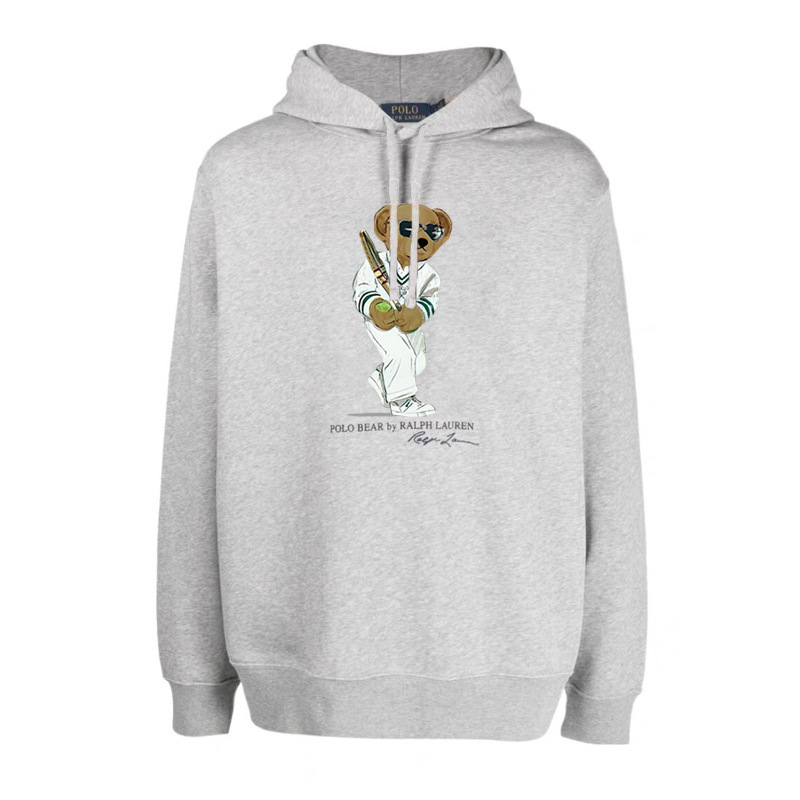 24 year Polo Bear hooded Ralph Lauren bear pullover hooded fleece sweatshirt