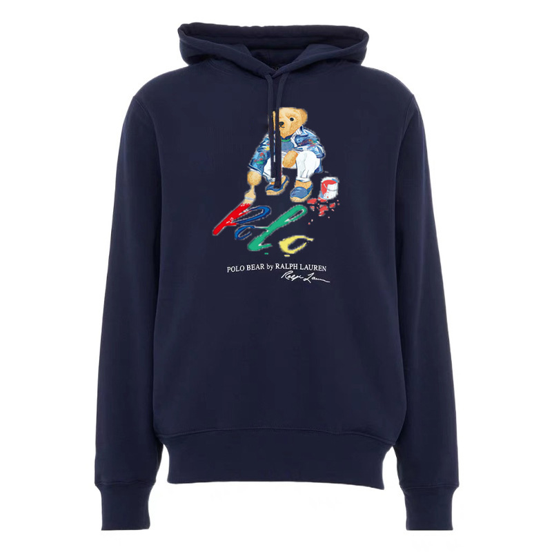 24 year Polo Bear hooded Ralph Lauren bear pullover hooded fleece sweatshirt