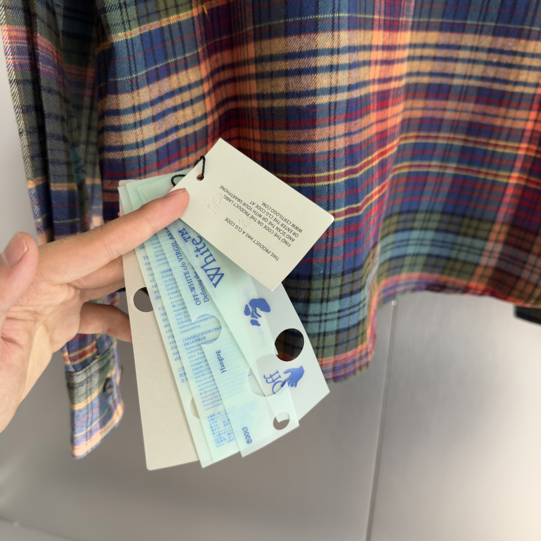 OFF WHITE Rainbow graffiti arrow shirt