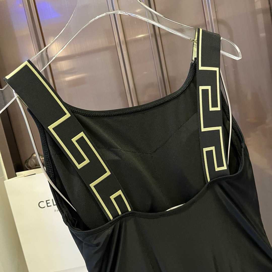 Versace one piece swimsuit.