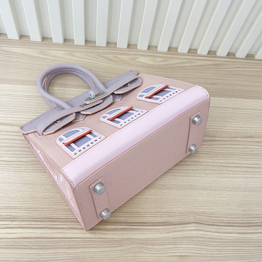 PINK HOUSE HERMES HANDBAG 20cm