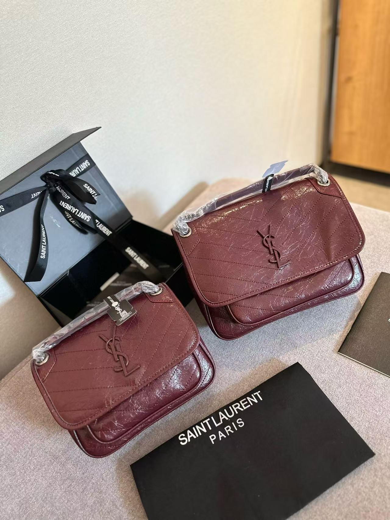 YSL Niki Monogram Logo Bag