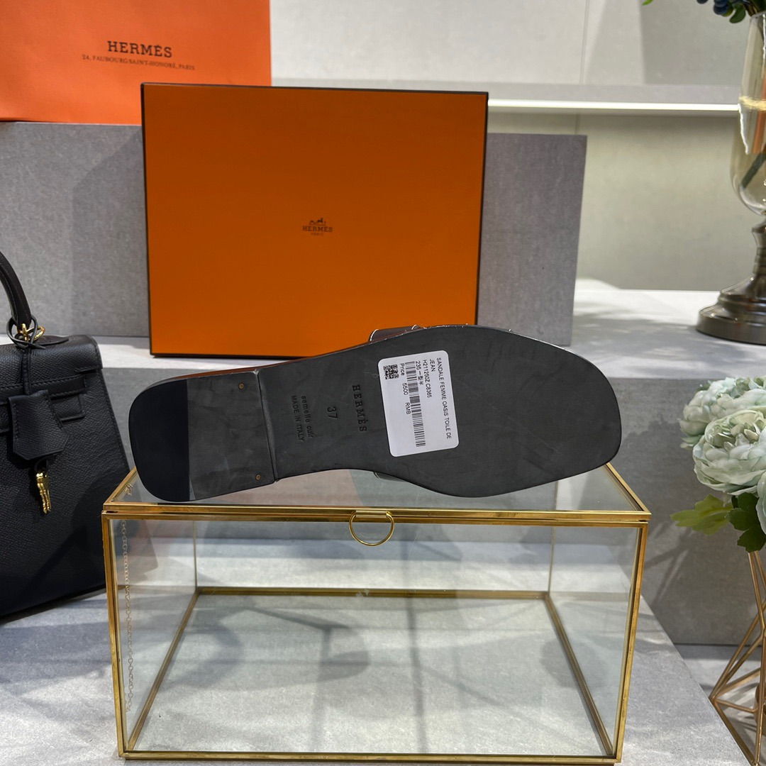 Hermes high version slippers
