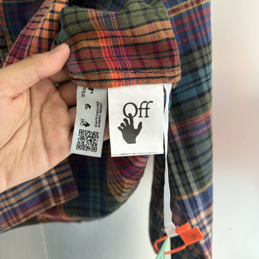 OFF WHITE Rainbow graffiti arrow shirt