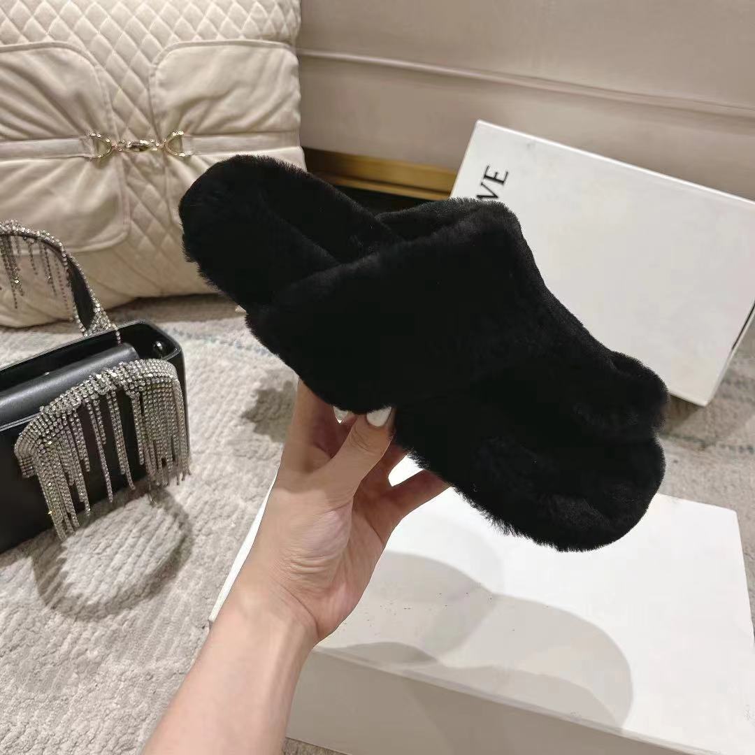 Loewe Ease woolen slippers