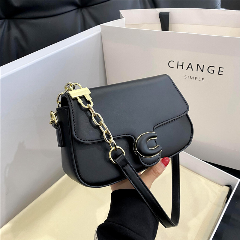 Coach chain saddle crossbody bag