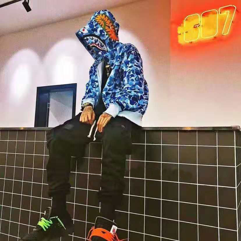 Bape shark camouflage jacket sweatshirt