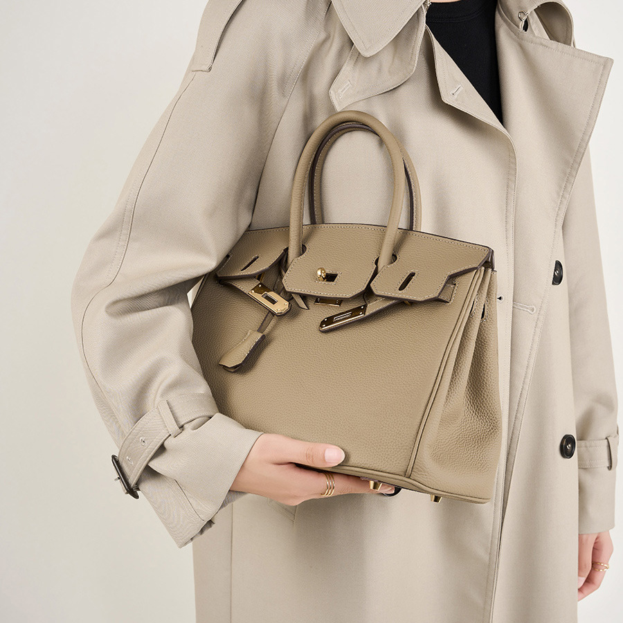 NO logo Lichee Pattern handbag