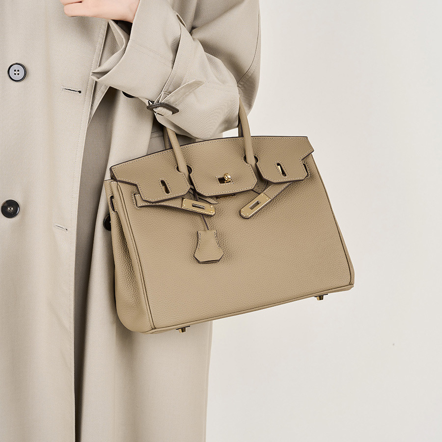 NO logo Lichee Pattern handbag