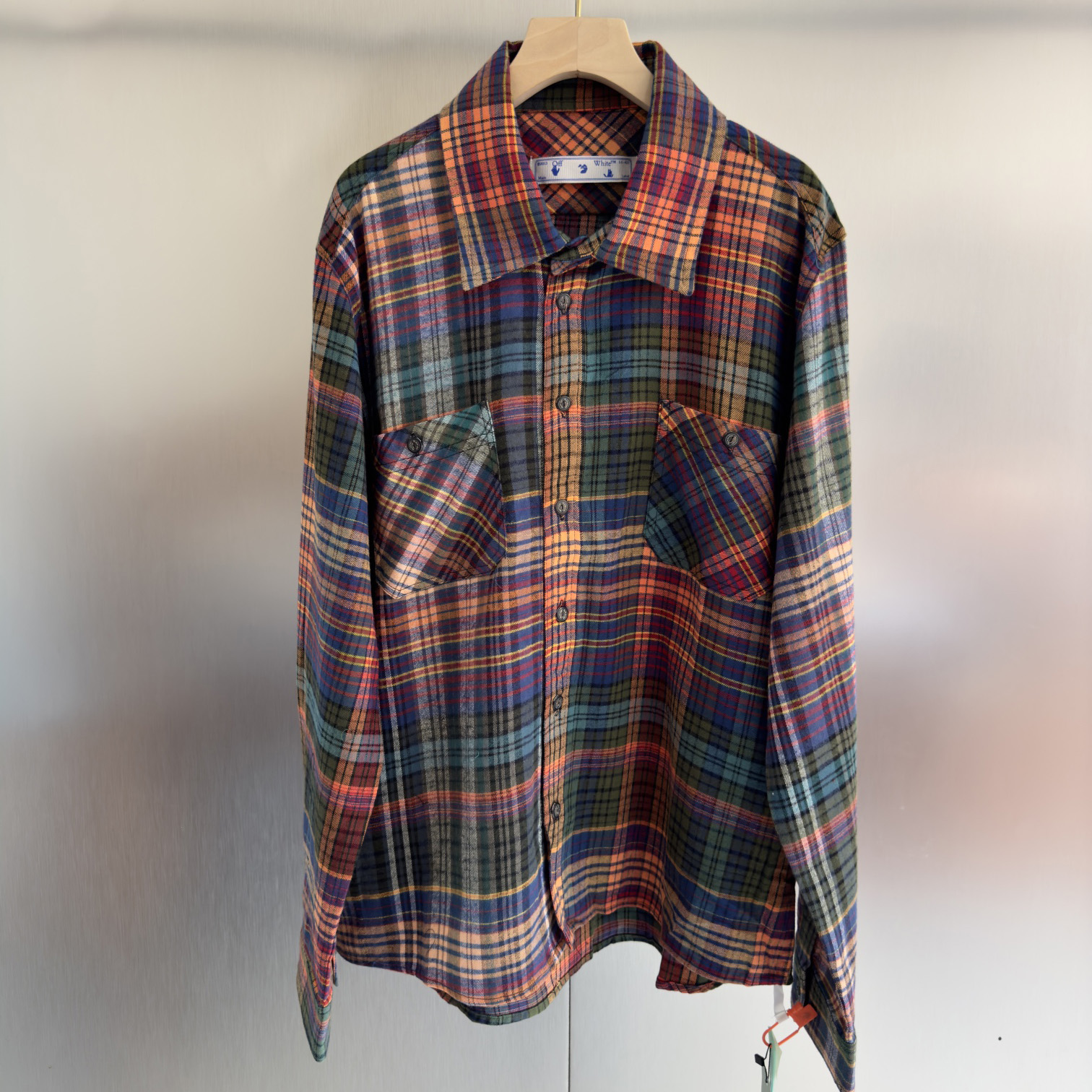 OFF WHITE Rainbow graffiti arrow shirt