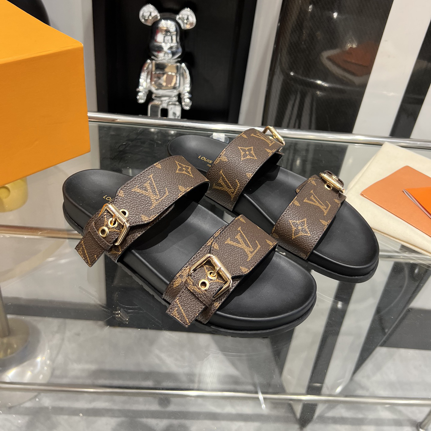LV 24ss High Original unisex slippers