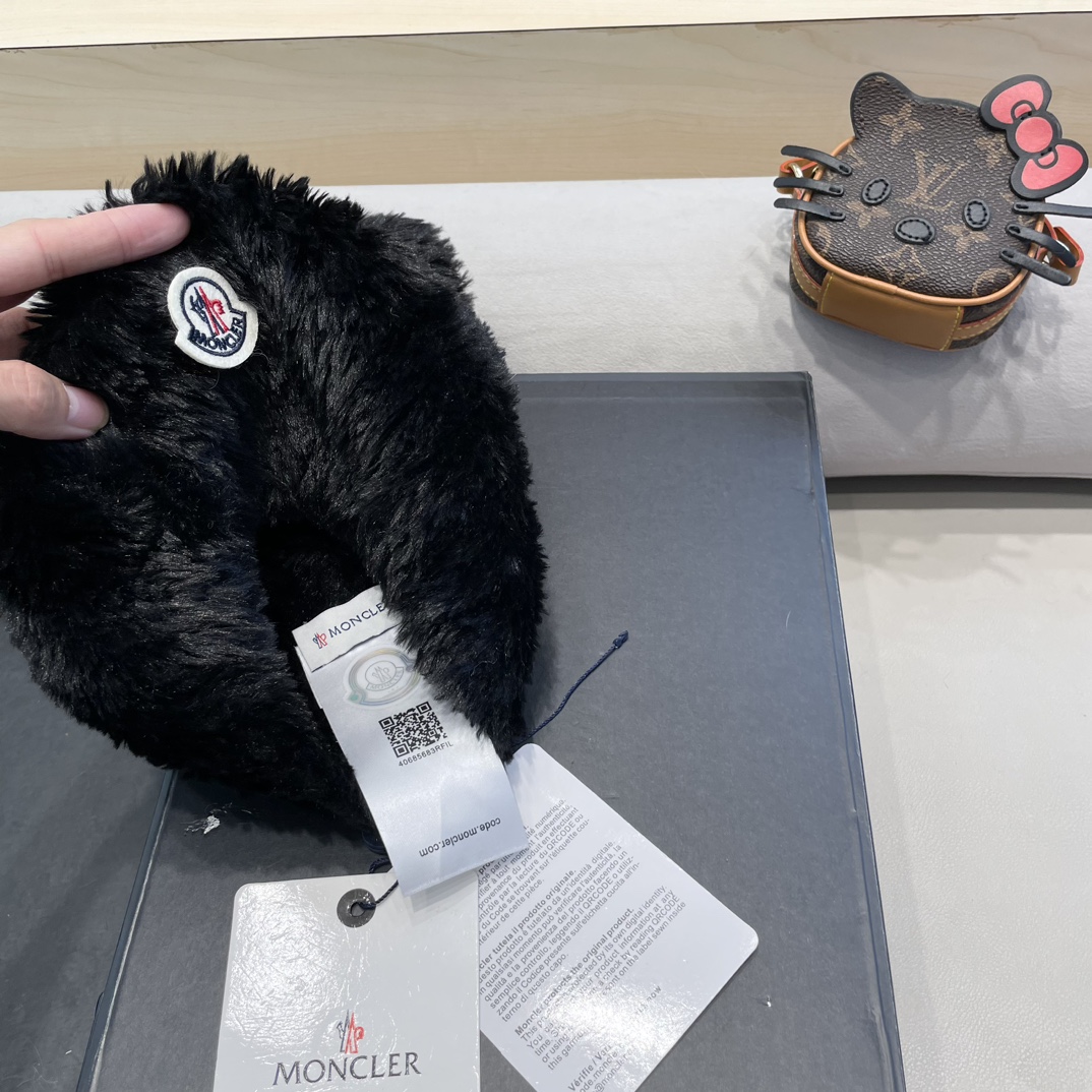 Moncler Little Bear Ears Plush Hat