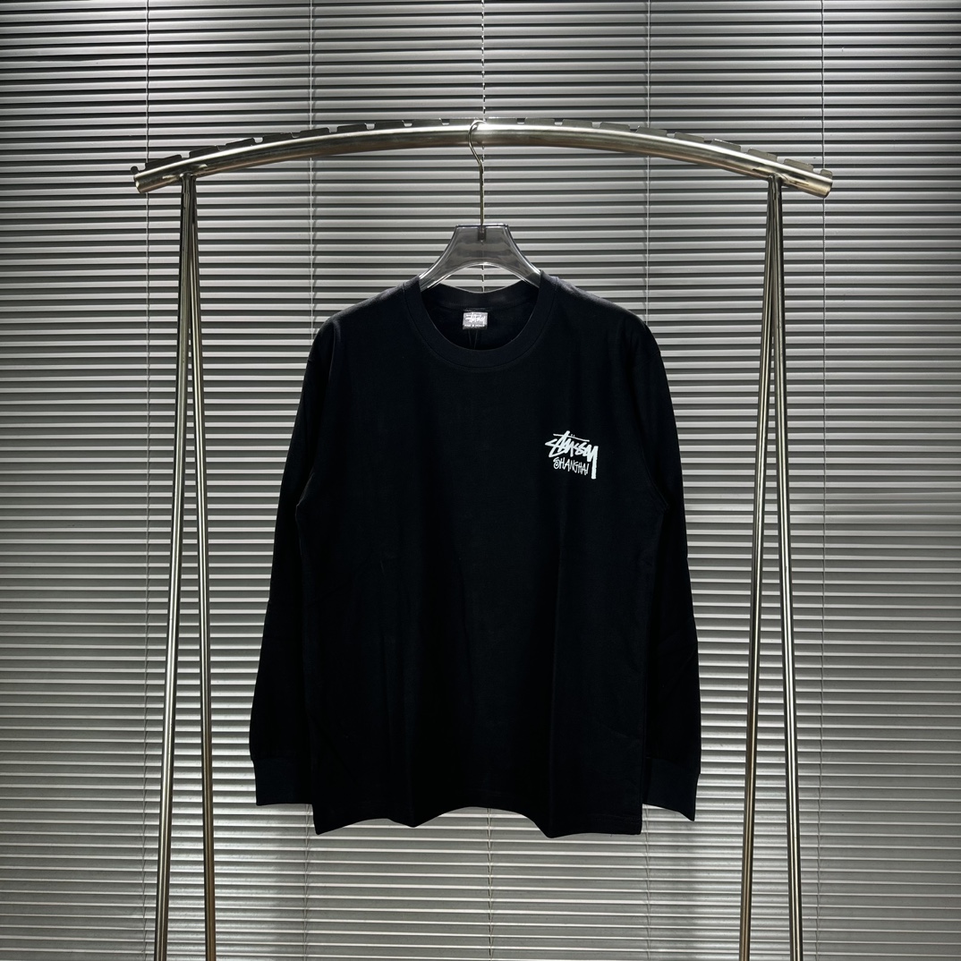Stussy FW24 Loose round neck long sleeved T-shirt unisex