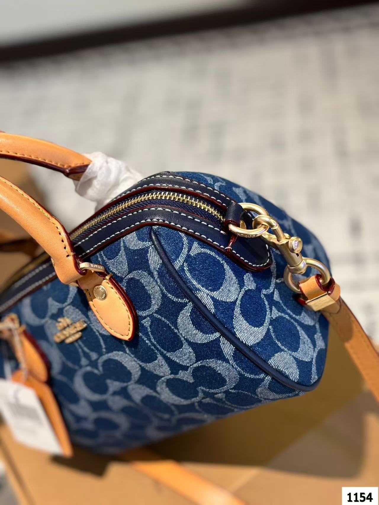 Coach Denim Pillow Bag
