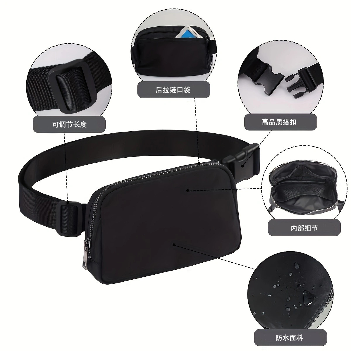 Fanny Belt Bag Waist Pack Crossbody Bags Bum Bag