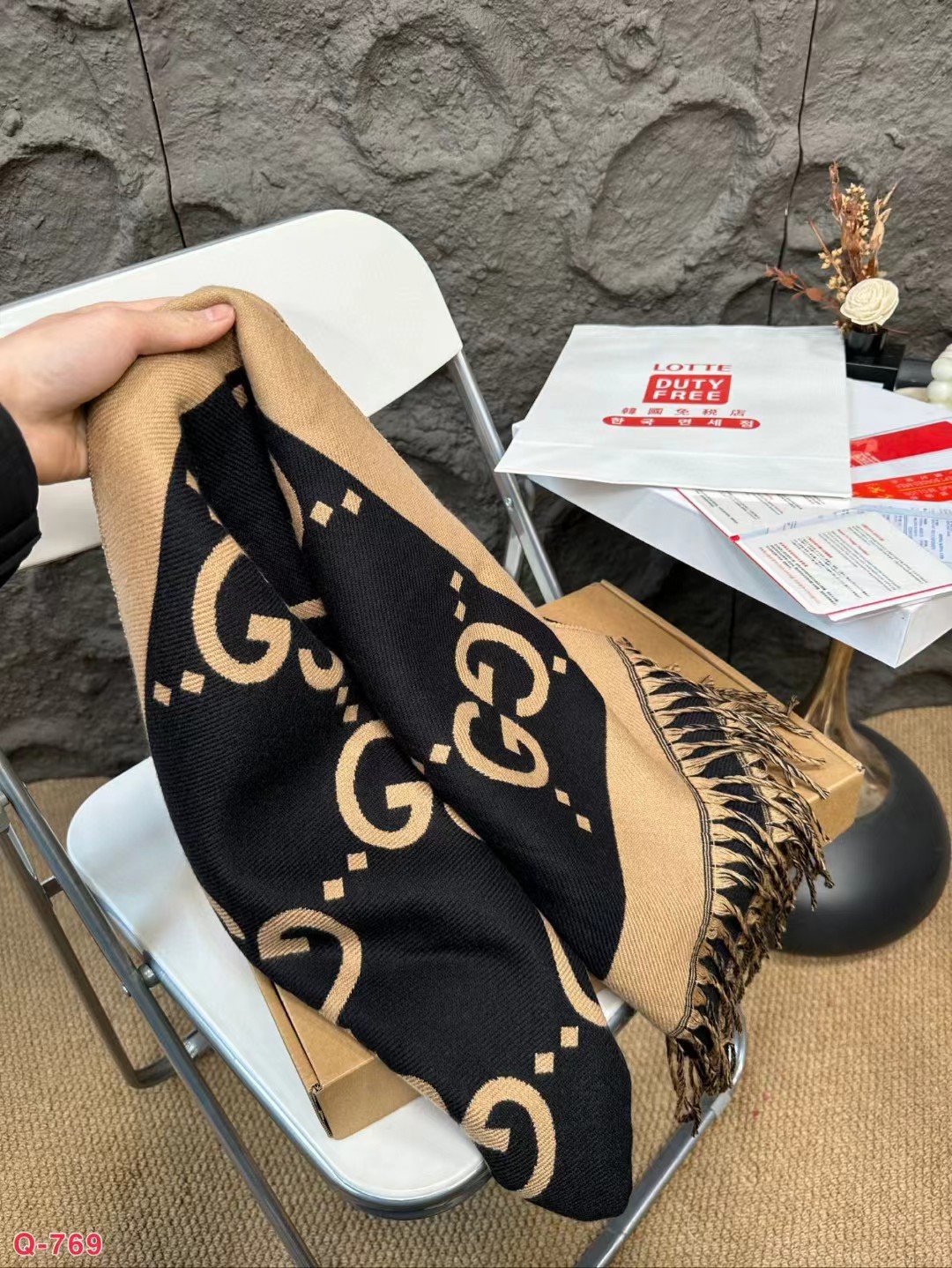 Replica Gucci Cashmere Scarf Unisex Warm Shawl Wrap Scarf