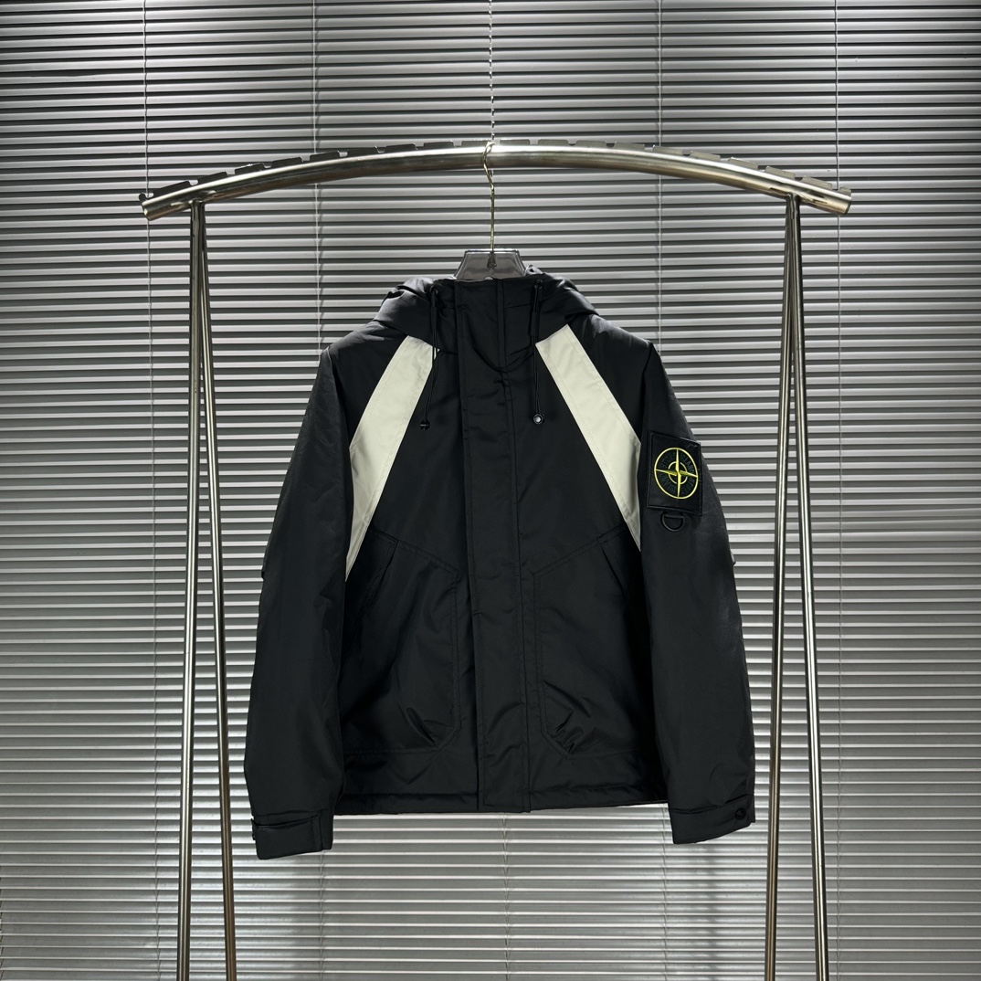 STONE ISLAND Graphene heated down cotton jacket