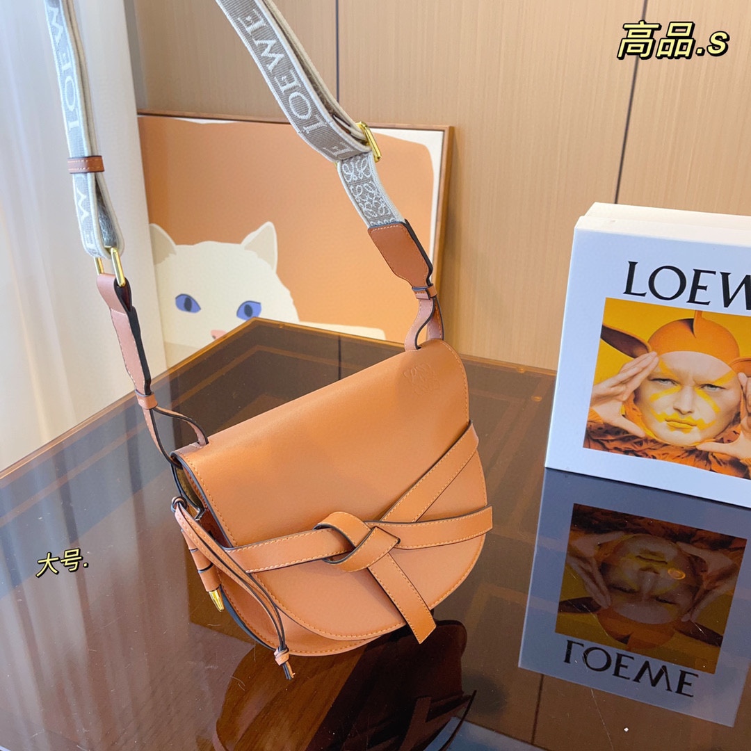 Replica Loewe Gate Small Canvas Jacquard-Trimmed Leather Shoulder Bag