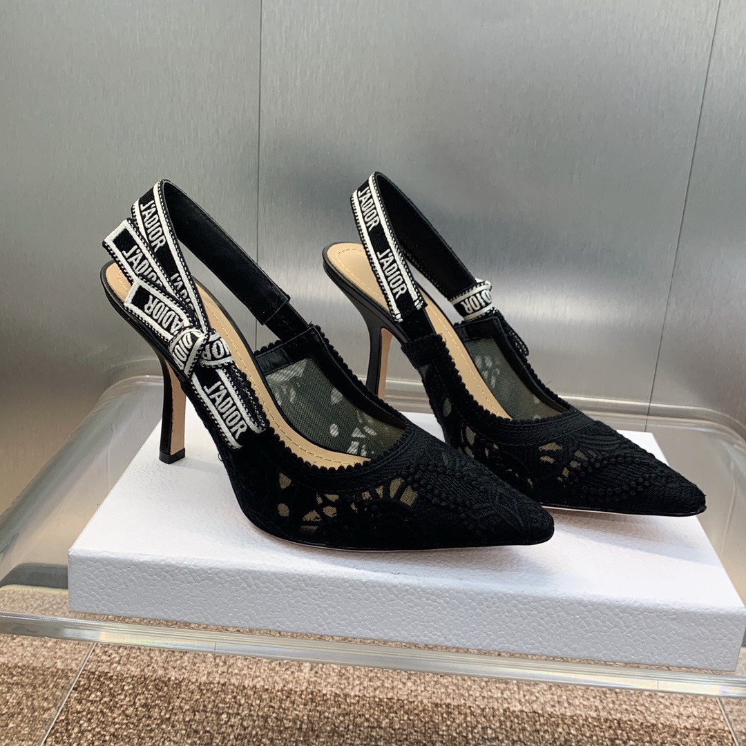 DIOR woven high heels