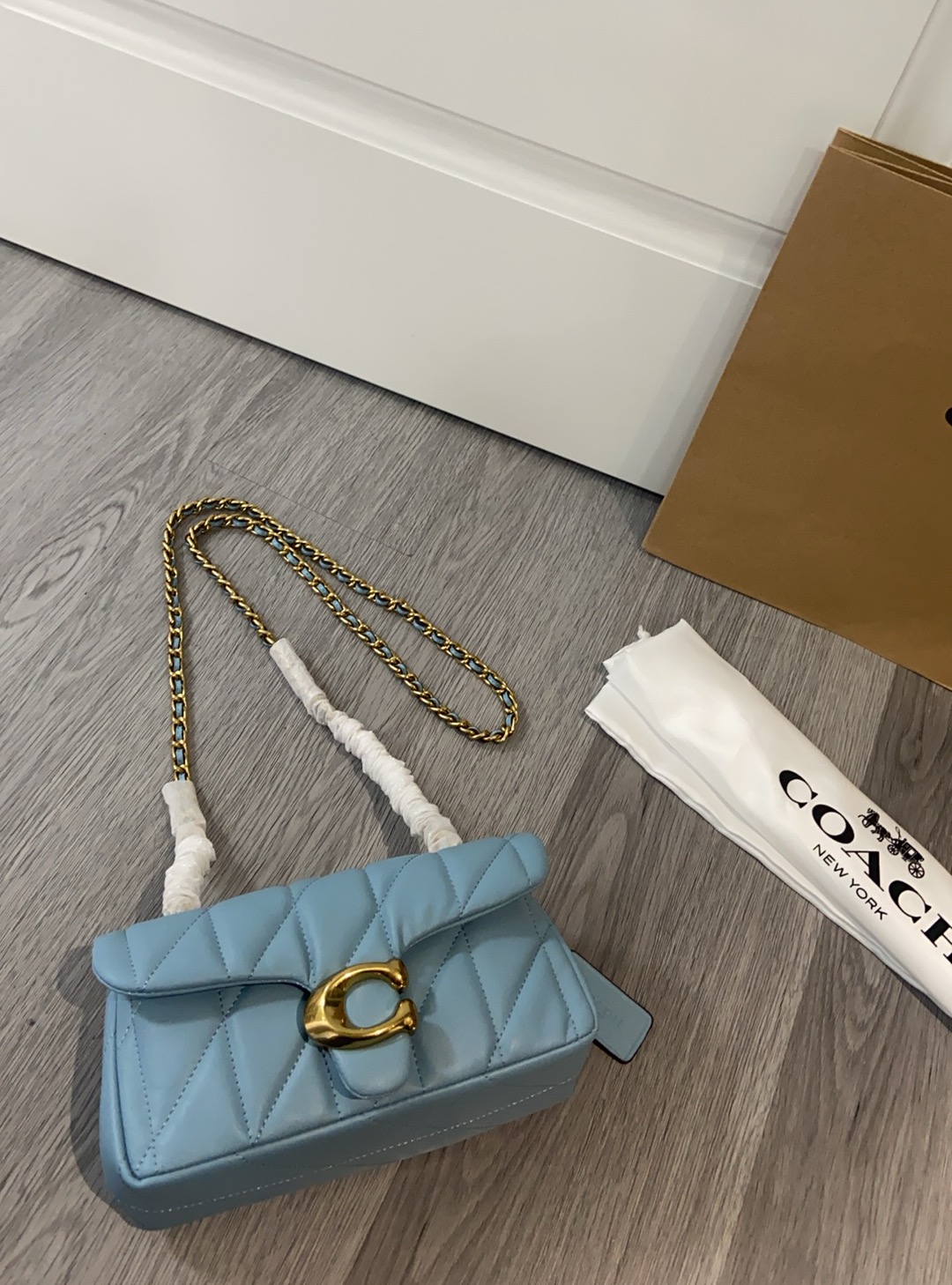 Coach quilting tabby