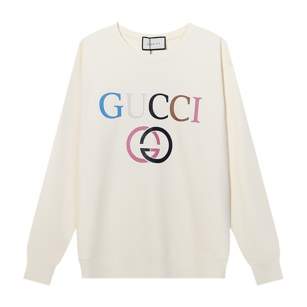 Replica GUCCI printed crew-neck hoodie