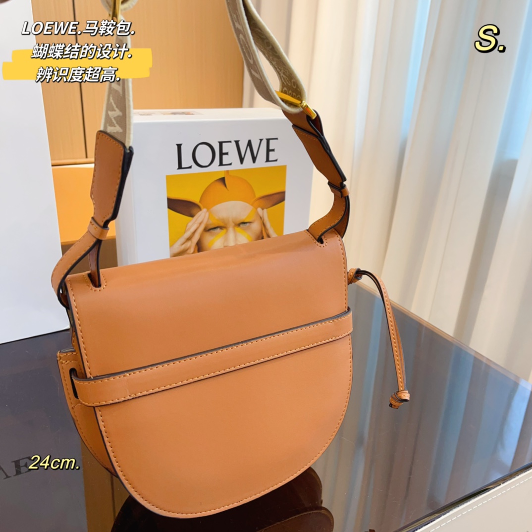 Replica Loewe Gate Small Canvas Jacquard-Trimmed Leather Shoulder Bag