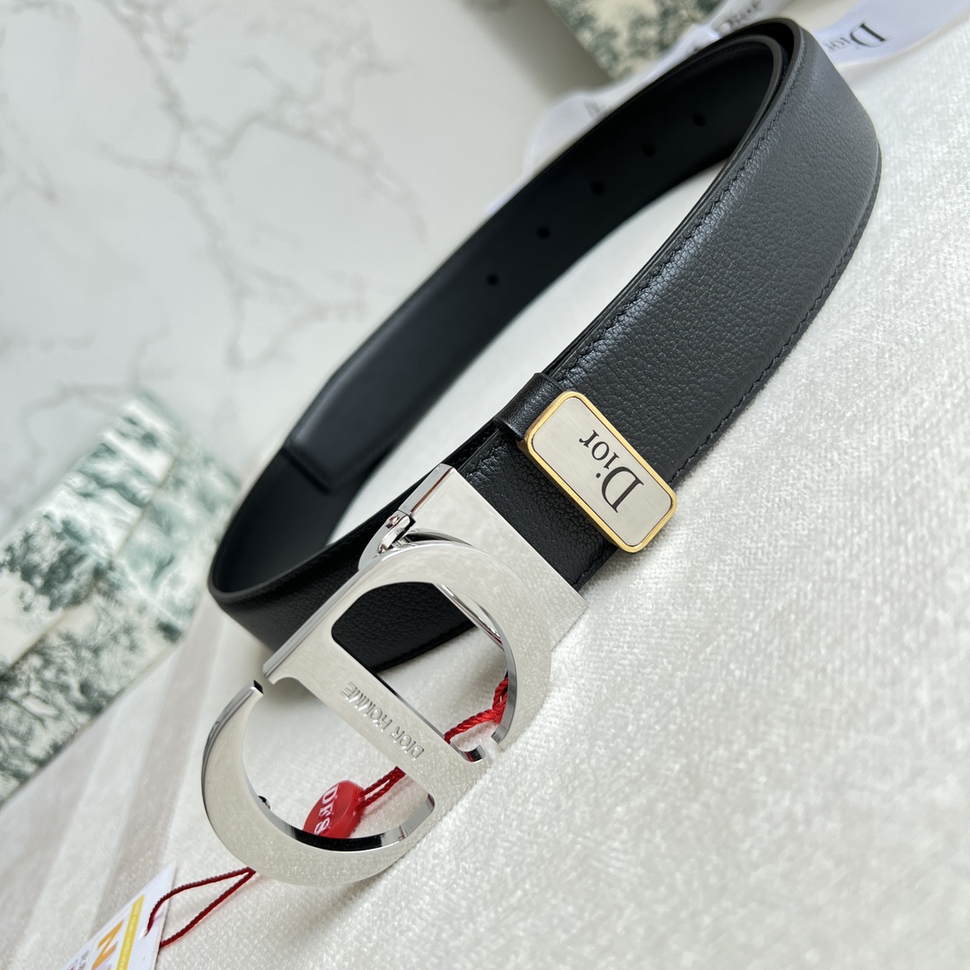 Dior belt  top layer leather