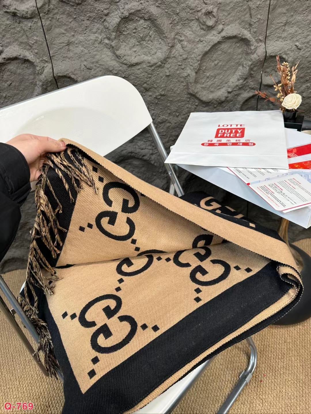 Replica Gucci Cashmere Scarf Unisex Warm Shawl Wrap Scarf