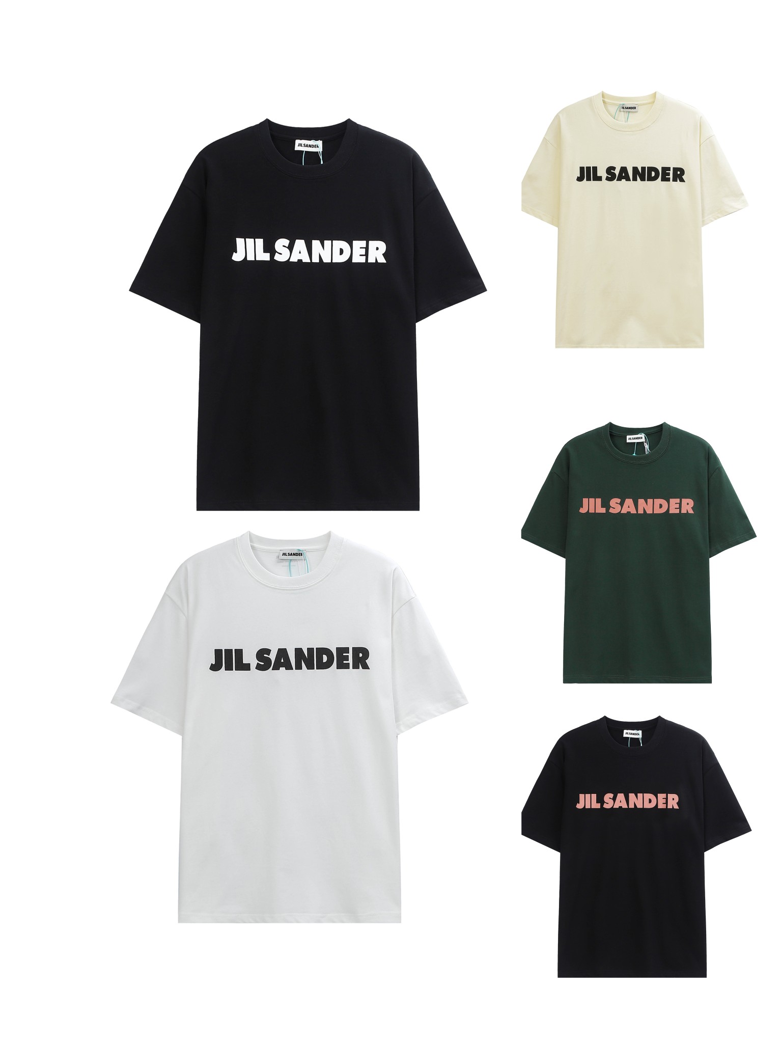 JILSANDER Spring/summer new monogrammed T-shirt for men and women