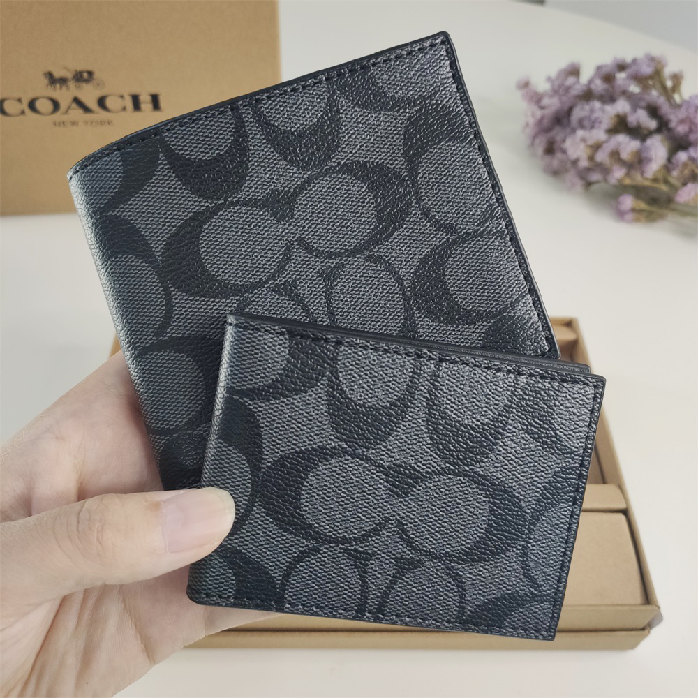 Coach 3 In 1 Wallet Men Folding Wallet Purse