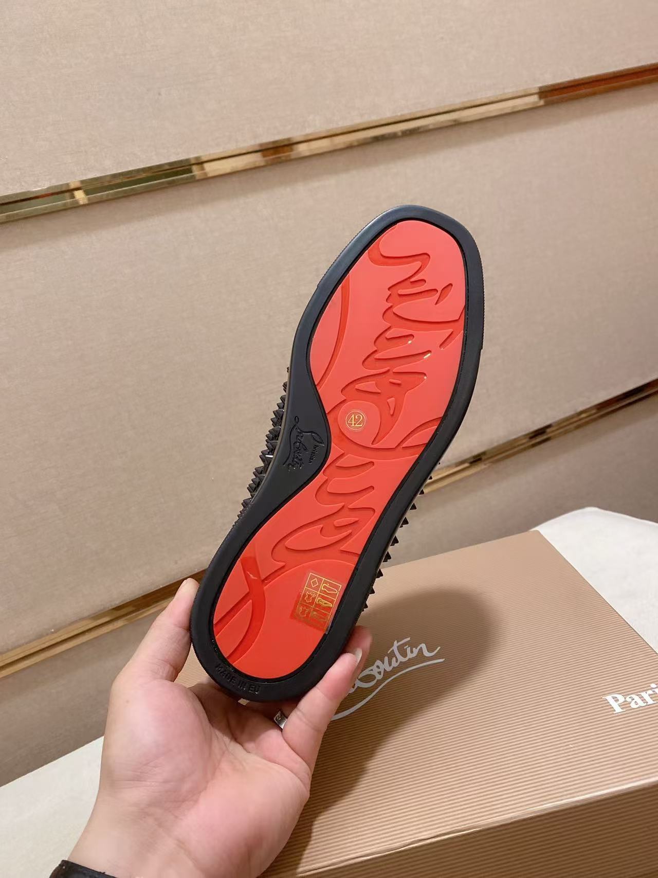 CL red sole series men's shoes