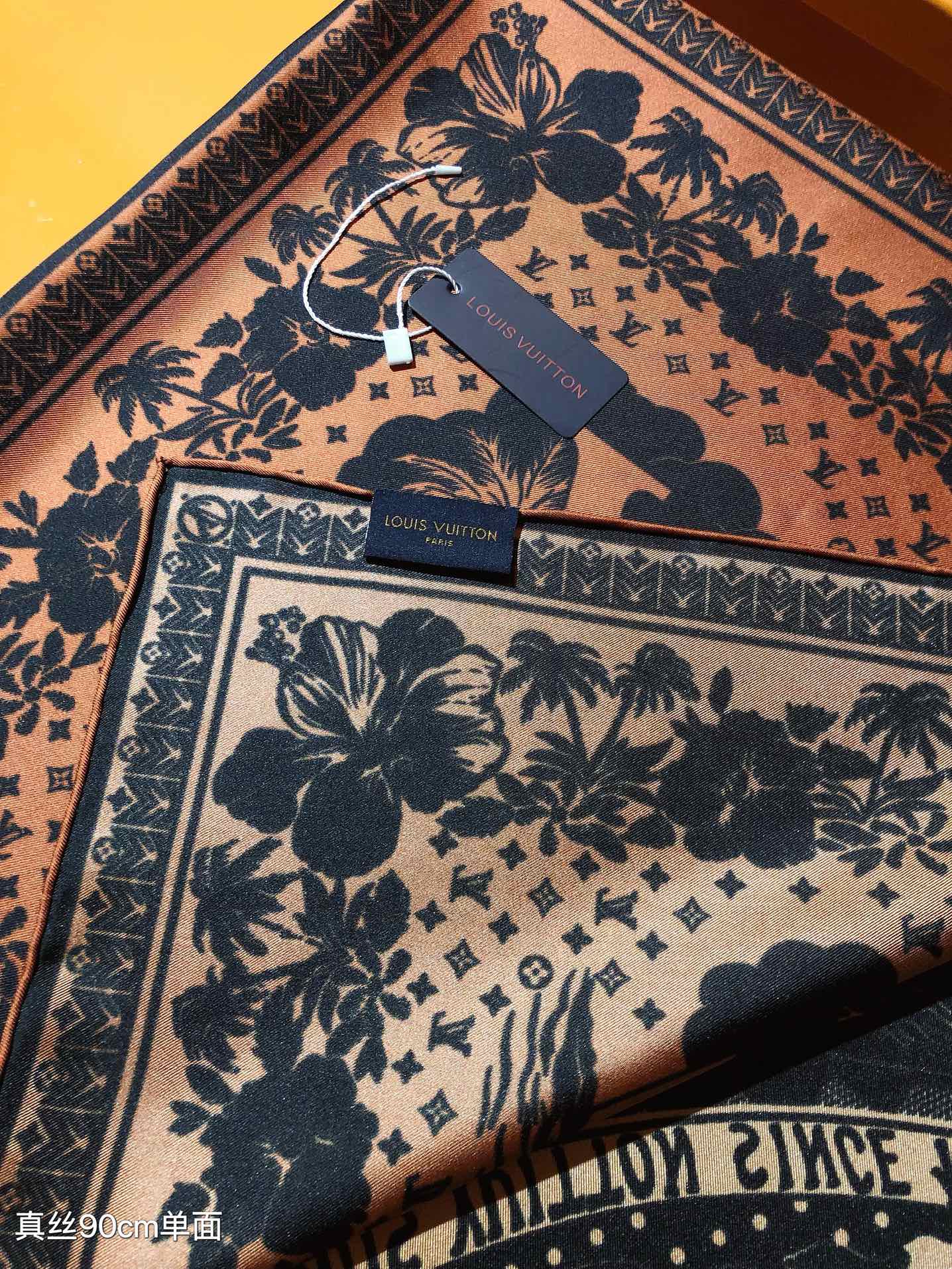 LV Monogram 90cm Four For One Silk scarf