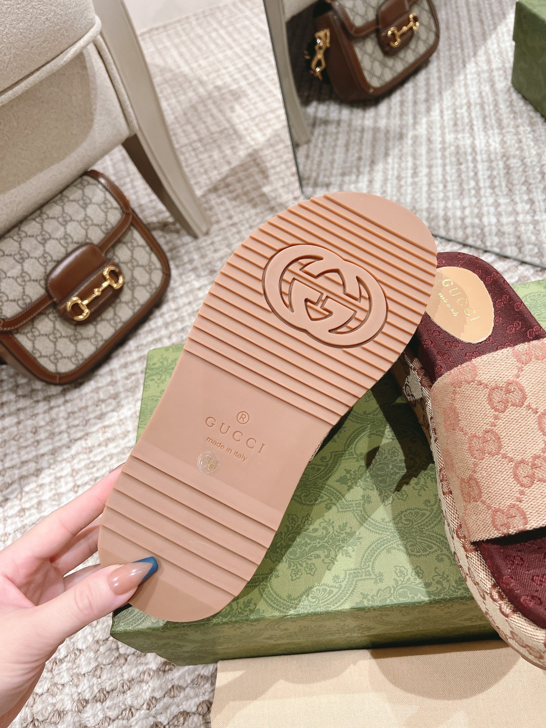 Gucci slipper 6 centimeters high