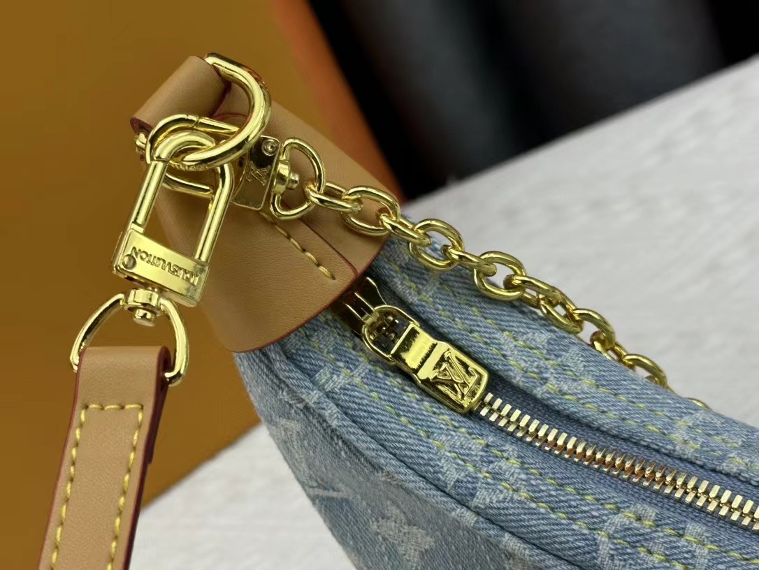 Louis Vuitton denim Moon Odeo Moneygram bag