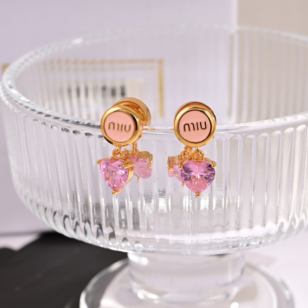Miumiu letter earrings