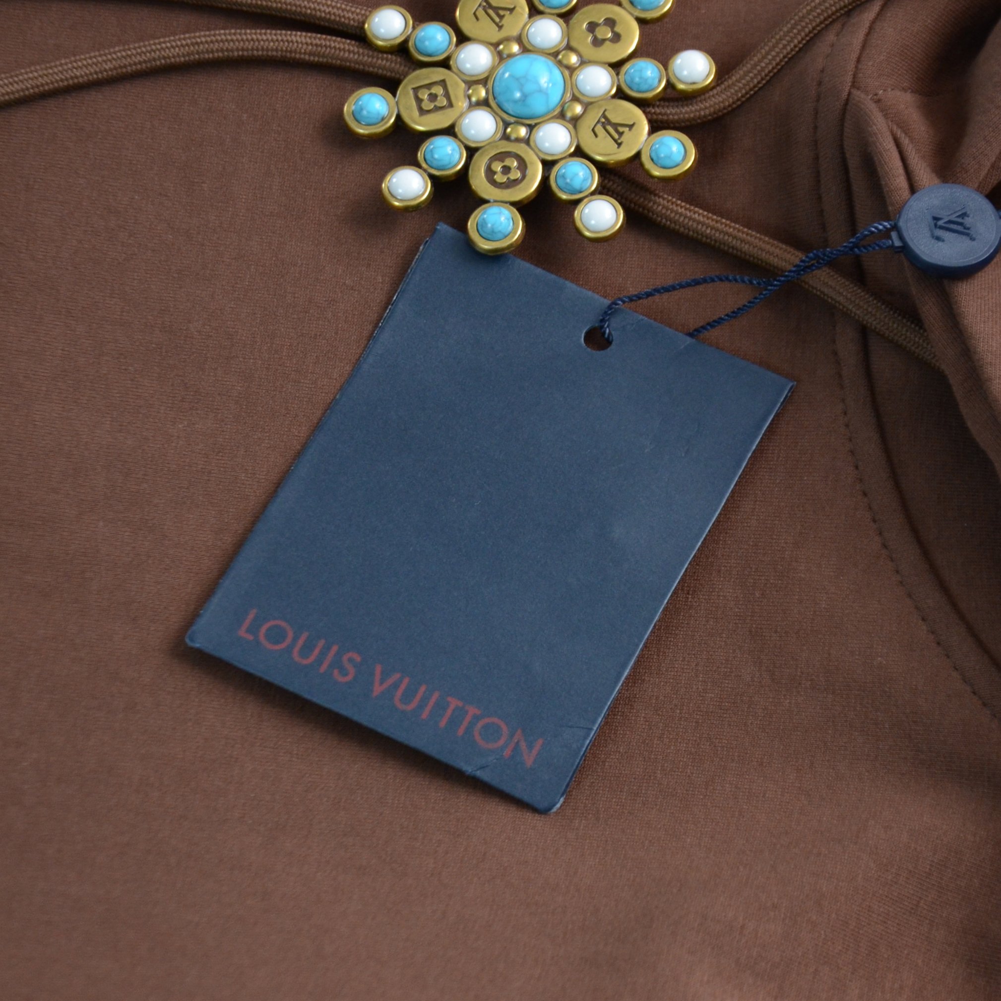 Replica Lv sunflower decorated hoodie