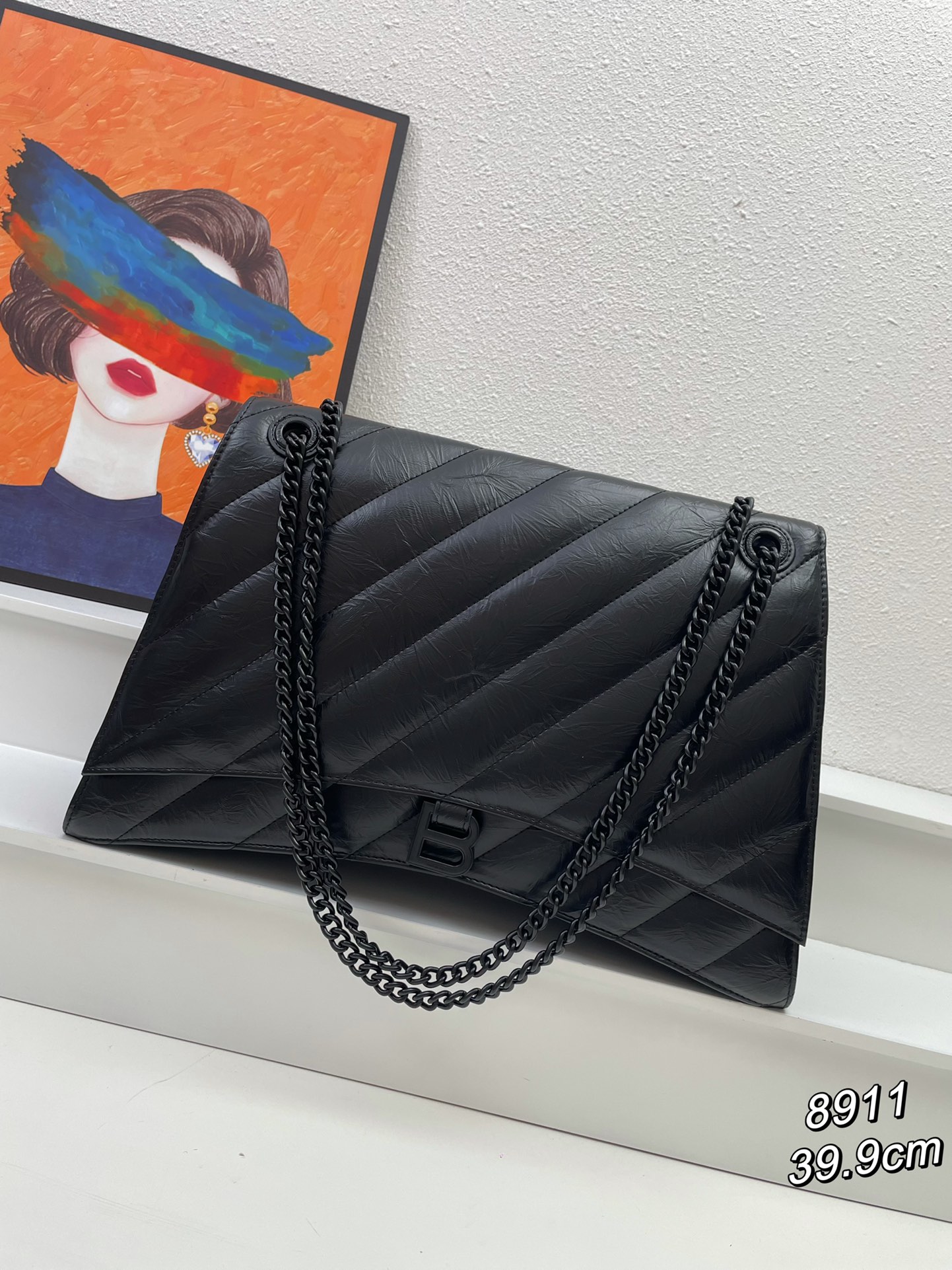 Women's bag Balenciaga B Buckle Crush Chain Bag